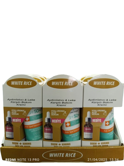 GÜNEŞ KREMİ VE CİL BAKIM SERUMU SET  PK:12